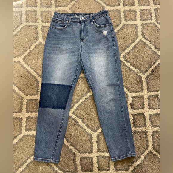 No Boundaries Denim - No Boundaries Two-Tone Blue Slim Jeans